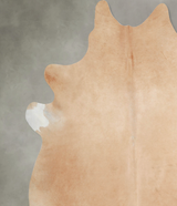 Beige XX-Large Brazilian Cowhide Rug 7'7"H x 7'6"W #A54661 by Hudson Hides