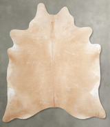 Beige XX-Large Brazilian Cowhide Rug 7'8"H x 6'8"W #A54662 by Hudson Hides