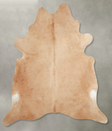 Beige XX-Large Brazilian Cowhide Rug 7'5"H x 7'2"W #A54664 by Hudson Hides