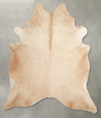 Beige XX-Large Brazilian Cowhide Rug 8'1"H x 7'1"W #A54665 by Hudson Hides