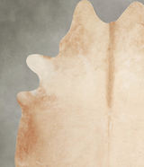 Beige XX-Large Brazilian Cowhide Rug 8'1"H x 7'1"W #A54665 by Hudson Hides