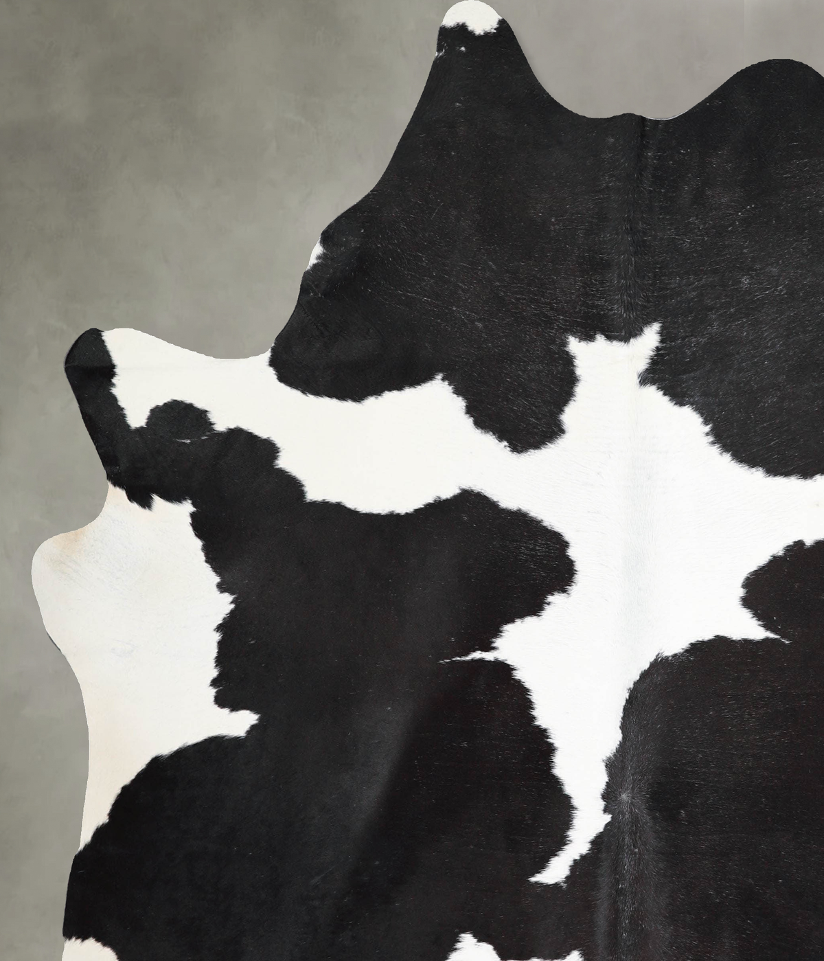 Black and White X-Large Brazilian Cowhide Rug 7'7"H x 6'5"W #A54670 by Hudson Hides