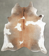 Grey with Beige XX-Large Brazilian Cowhide Rug 7'10"H x 6'7"W #A54671 by Hudson Hides