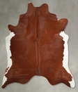 Solid Brown XX-Large Brazilian Cowhide Rug 7'10"H x 7'0"W #A54673 by Hudson Hides