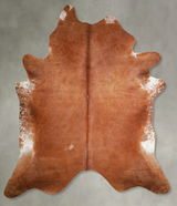 Solid Brown XX-Large Brazilian Cowhide Rug 9'3"H x 7'10"W #A54675 by Hudson Hides