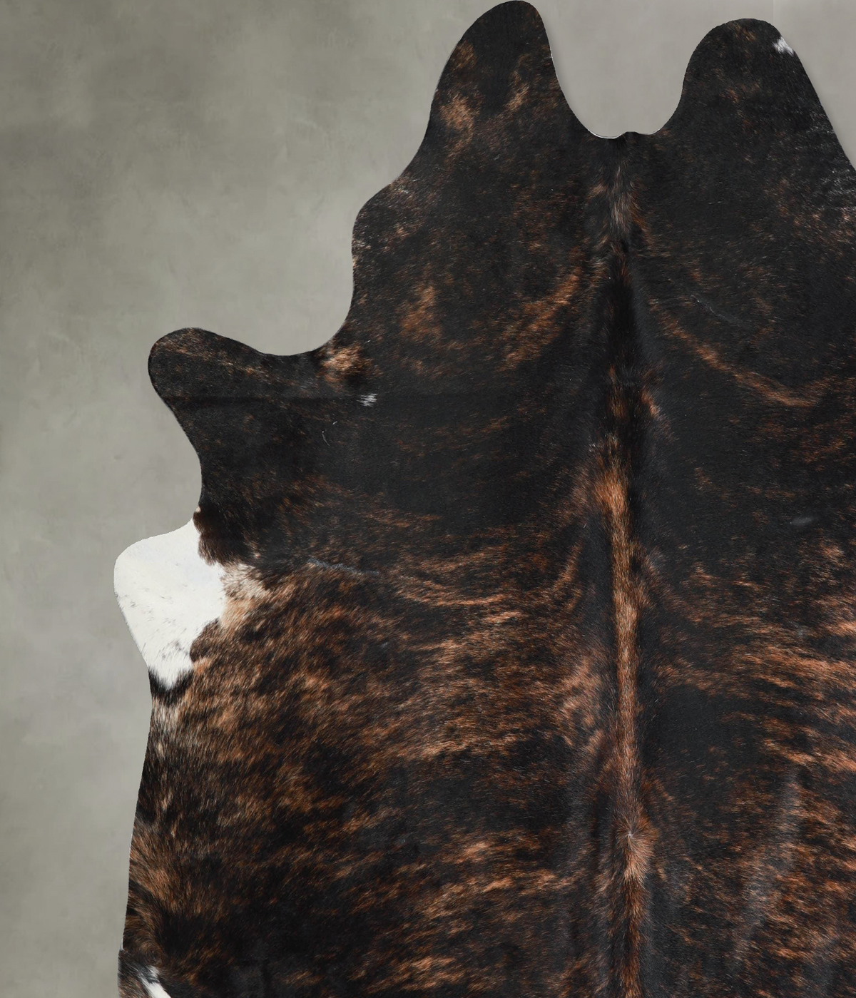 Dark Brindle XX-Large Brazilian Cowhide Rug 7'10"H x 6'10"W #A54676 by Hudson Hides