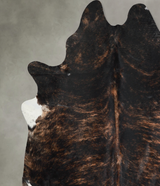 Dark Brindle XX-Large Brazilian Cowhide Rug 7'10"H x 6'10"W #A54676 by Hudson Hides