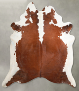 Hereford XX-Large Brazilian Cowhide Rug 8'0"H x 7'1"W #A54681 by Hudson Hides