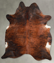 Dark Brindle X-Large Brazilian Cowhide Rug 7'6"H x 6'2"W #A54690 by Hudson Hides