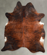 Dark Brindle X-Large Brazilian Cowhide Rug 7'6"H x 6'2"W #A54690 by Hudson Hides