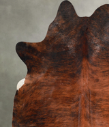Dark Brindle X-Large Brazilian Cowhide Rug 7'6"H x 6'2"W #A54690 by Hudson Hides