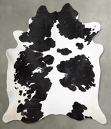 Black and White XX-Large Brazilian Cowhide Rug 8'7"H x 7'7"W #A54691 by Hudson Hides