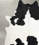 Black and White X-Large Brazilian Cowhide Rug 7'2"H x 6'6"W #A54692 by Hudson Hides