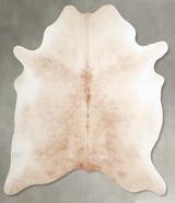 Beige X-Large Brazilian Cowhide Rug 7'3"H x 6'9"W #A54693 by Hudson Hides