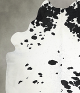 Black and White XX-Large Brazilian Cowhide Rug 8'4"H x 7'0"W #A54694 by Hudson Hides