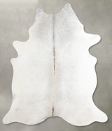 Medium Grey X-Large Brazilian Cowhide Rug 7'4"H x 6'3"W #A54697 by Hudson Hides