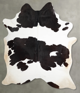 Black and White XX-Large Brazilian Cowhide Rug 8'10"H x 6'11"W #A54698 by Hudson Hides