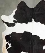 Black and White XX-Large Brazilian Cowhide Rug 8'10"H x 6'11"W #A54698 by Hudson Hides