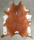 Brown and White Regular XX-Large Brazilian Cowhide Rug 8'6"H x 7'5"W #A54699 by Hudson Hides