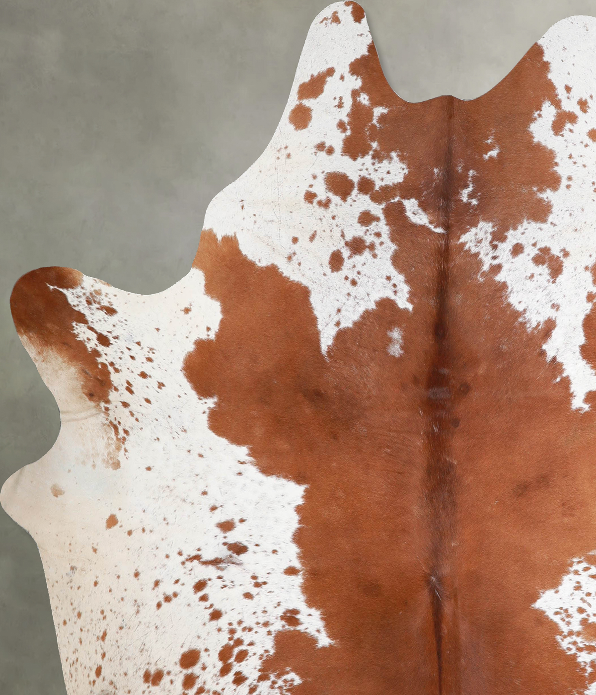 Brown and White X-Large Brazilian Cowhide Rug 7'6"H x 6'6"W #A54700 by Hudson Hides