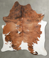 Tricolor X-Large Brazilian Cowhide Rug 7'5"H x 5'9"W #A54701 by Hudson Hides