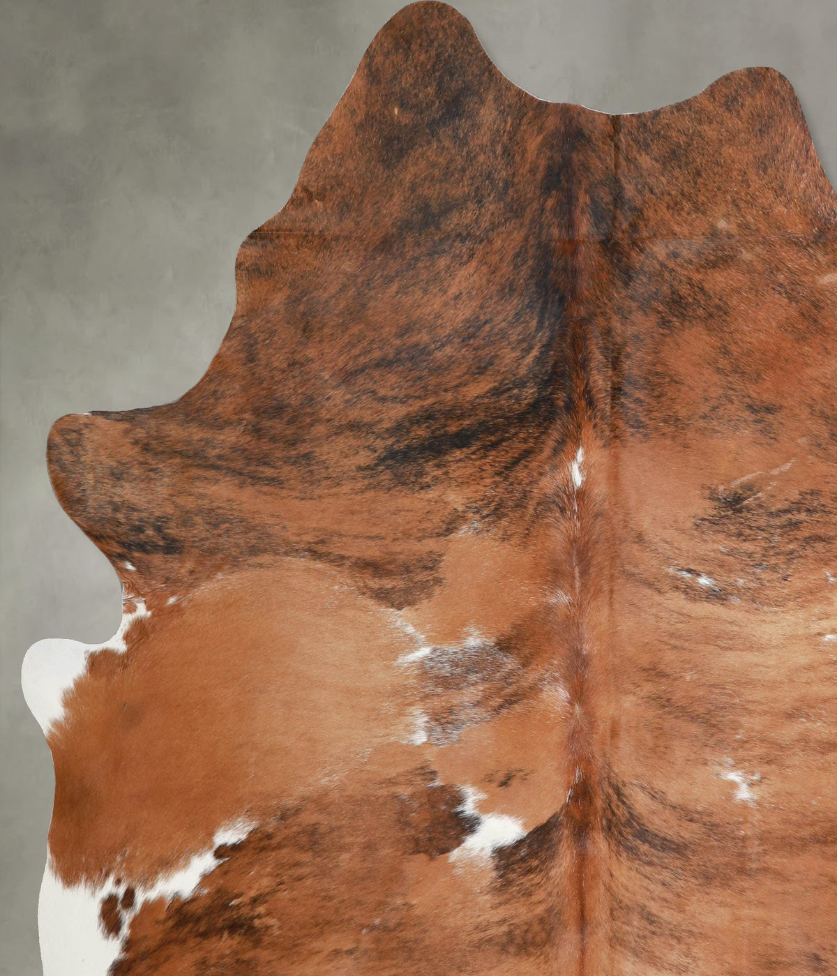 Tricolor X-Large Brazilian Cowhide Rug 7'5"H x 5'9"W #A54701 by Hudson Hides