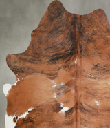 Tricolor X-Large Brazilian Cowhide Rug 7'5"H x 5'9"W #A54701 by Hudson Hides