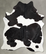 Black and White X-Large Brazilian Cowhide Rug 7'7"H x 6'0"W #A54703 by Hudson Hides