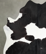 Black and White X-Large Brazilian Cowhide Rug 7'7"H x 6'0"W #A54703 by Hudson Hides