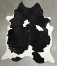 Black and White XX-Large Brazilian Cowhide Rug 8'4"H x 7'2"W #A54704 by Hudson Hides