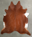 Solid Brown XX-Large Brazilian Cowhide Rug 8'5"H x 7'8"W #A54706 by Hudson Hides