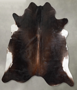 Chocolate X-Large Brazilian Cowhide Rug 6'8"H x 6'10"W #A54708 by Hudson Hides