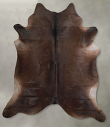 Chocolate XX-Large Brazilian Cowhide Rug 7'10"H x 7'0"W #A54709 by Hudson Hides