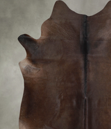 Chocolate XX-Large Brazilian Cowhide Rug 7'10"H x 7'0"W #A54709 by Hudson Hides