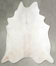 Ivory with Beige XX-Large Brazilian Cowhide Rug 8'7"H x 7'8"W #A54710 by Hudson Hides