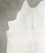 Ivory with Beige XX-Large Brazilian Cowhide Rug 8'7"H x 7'8"W #A54710 by Hudson Hides
