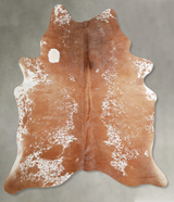 Salt and Pepper Brown X-Large Brazilian Cowhide Rug 7'4"H x 6'4"W #A54712 by Hudson Hides