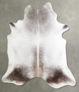 Medium Grey XX-Large Brazilian Cowhide Rug 7'9"H x 7'0"W #A54716 by Hudson Hides
