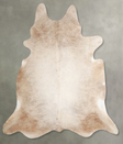 Champagne XX-Large Brazilian Cowhide Rug 7'3"H x 7'2"W #A54717 by Hudson Hides