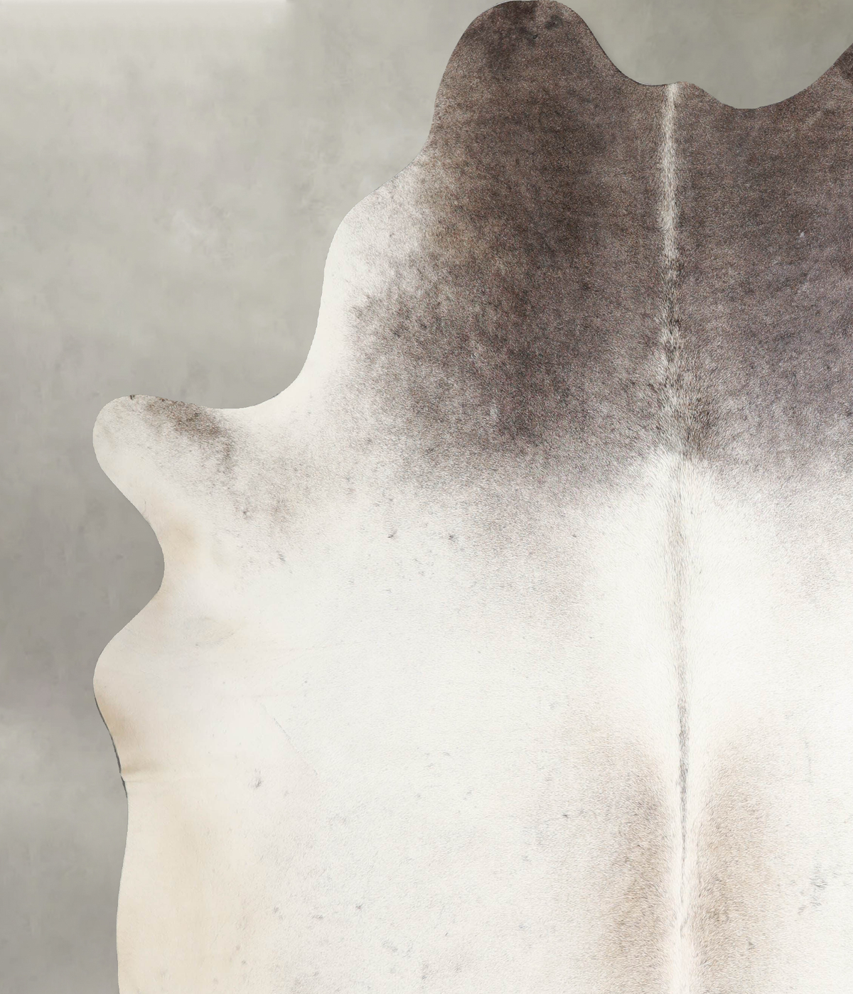 Grey with Beige XX-Large Brazilian Cowhide Rug 8'0"H x 7'0"W #A54718 by Hudson Hides