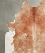 Brown and White XX-Large Brazilian Cowhide Rug 7'5"H x 6'10"W #A54724 by Hudson Hides