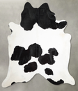 Black and White XX-Large Brazilian Cowhide Rug 8'4"H x 7'3"W #A54727 by Hudson Hides