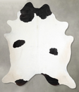 Black and White XX-Large Brazilian Cowhide Rug 8'1"H x 6'6"W #A54728 by Hudson Hides