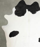 Black and White XX-Large Brazilian Cowhide Rug 8'1"H x 6'6"W #A54728 by Hudson Hides