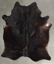 Chocolate X-Large Brazilian Cowhide Rug 7'6"H x 6'0"W #A54729 by Hudson Hides