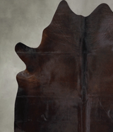 Chocolate X-Large Brazilian Cowhide Rug 7'0"H x 6'10"W #A54731 by Hudson Hides