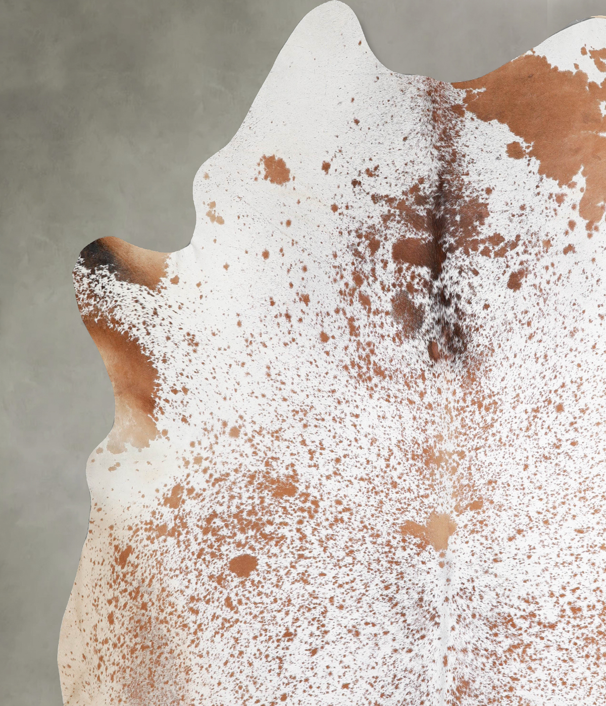 Salt and Pepper Brown XX-Large Brazilian Cowhide Rug 8'8"H x 7'10"W #A54734 by Hudson Hides
