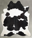 Black and White XX-Large Brazilian Cowhide Rug 7'8"H x 6'8"W #A54736 by Hudson Hides