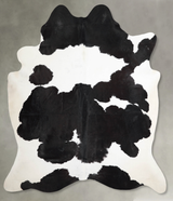 Black and White XX-Large Brazilian Cowhide Rug 7'8"H x 6'8"W #A54736 by Hudson Hides