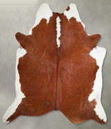Hereford XX-Large Brazilian Cowhide Rug 9'0"H x 7'10"W #A54737 by Hudson Hides